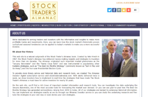 「ジェフリー・A・ハーシュが運営するサイト：Stock-Traders-Almanac」ホームページより